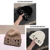 Girls Handcrafted Water Drill Wool Hat With Knit Design For Autumn Winter Kids Fashion