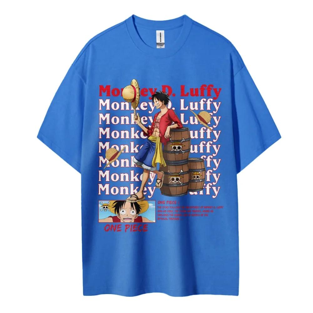 ONE PIECE Animation Derivatives Graphic Printed Cotton Crew Neck Tshirt Unisexs Summer Casual 2025 Trending Fashion Top Clothing