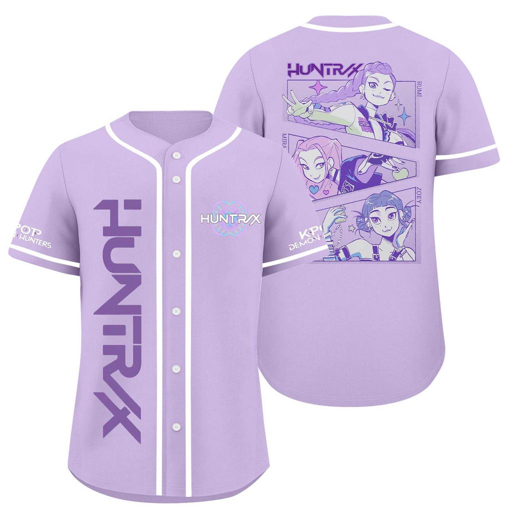 Children's Casual Cartoon Print Short-sleeved Baseball Jerseys Children's Sportswear Top