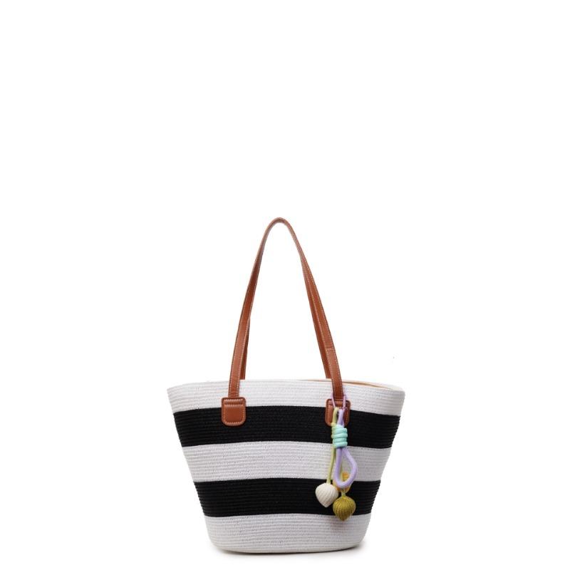 

Вместительная сумка-тоут для поездок на работу, женская модная универсальная плетеная сумка из соломы, пляжная сумка для отпуска