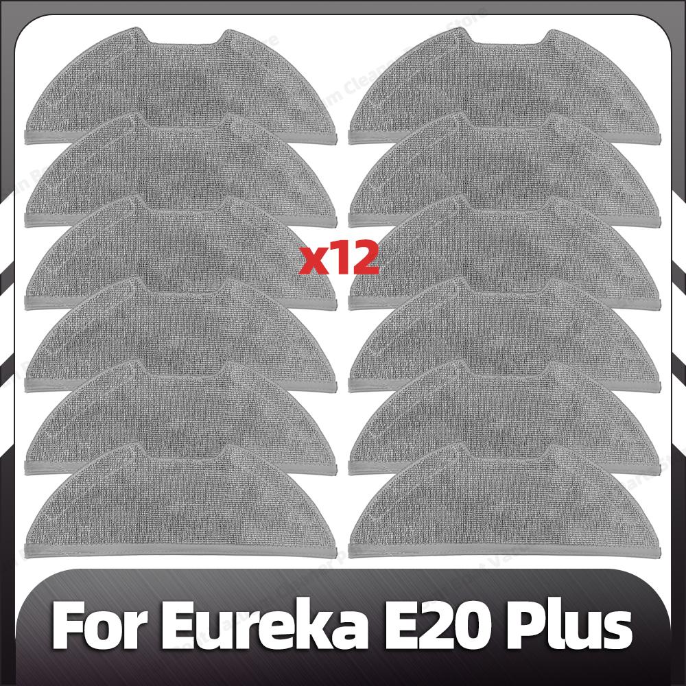 Compatible for Eureka E20 Plus Replacement Main Side Brush HEPA Filter Mop Pad Spare Parts Accessories