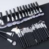 Makeup Artist with 40 Black Makeup Brush Set, Full Set of Makeup Brushes, Beauty Tools with Brush Bag.