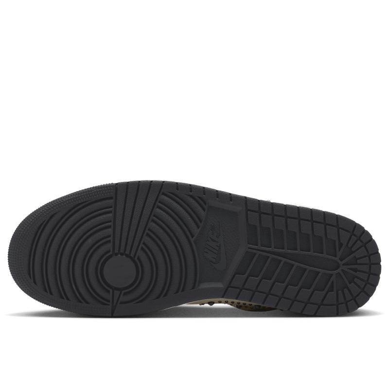 Air Jordan 1 Low Gem Studded Swoosh Women Sneakers Cream IH7319-001