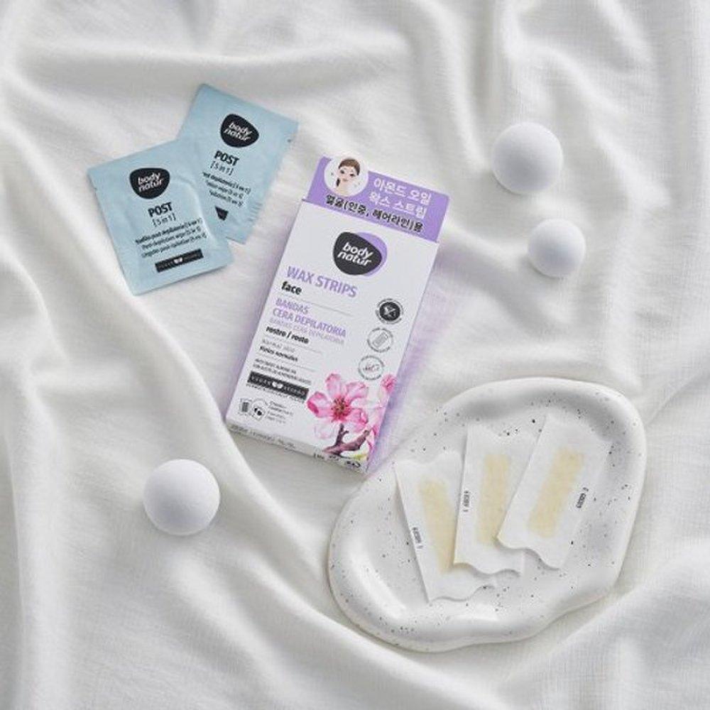 BODY NATUR Wax Strip Sweet Almond Oil (for face)