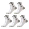 5 Pairs Men's Crew Socks Moisture-Wicking Athletic Socks Soft Breathable
