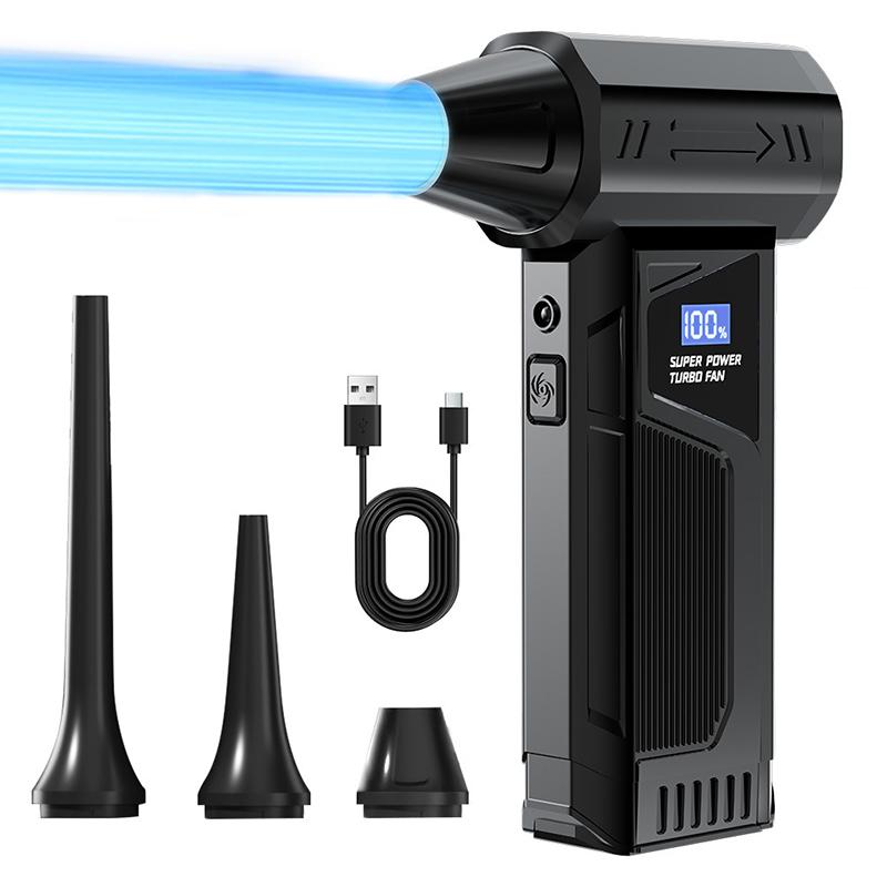 

New Wireless Jet Fan Brushless Motor Turbo Air Blower For Car Cleaning With LED Light Digital Display Portable Outdoor Use