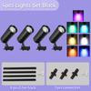 Track Light LED RGB Color Set Stage Lighting Fixture Lamps 220V Rail Ceiling Spot Led Disco Lights Decoration Bedroom Track Lamp