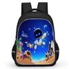 Kosmischer Roboter Schultasche Grundschüler Cartoon Hohe Auflösung Druck Große Kapazität Rückenschutz Leichter Rucksack