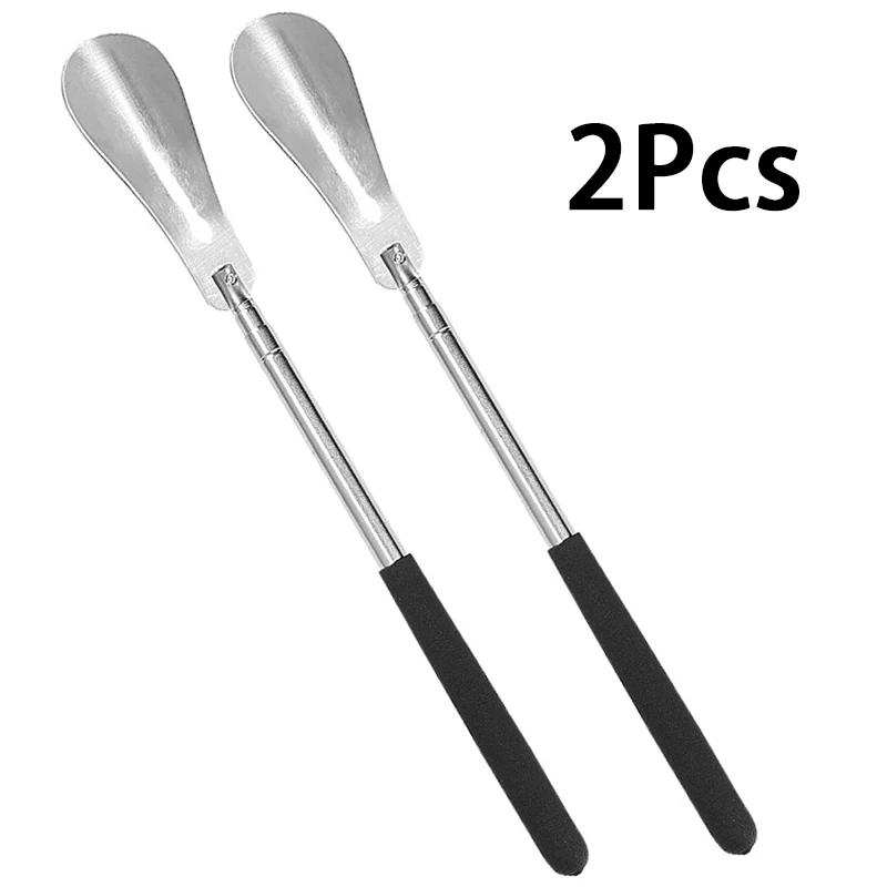 

Retractable Metal Shoe Horns 31cm-75cm Long handled Shoehorn Home No bending over Shoe spoon Lazy people Shoe spatula 1Pcs