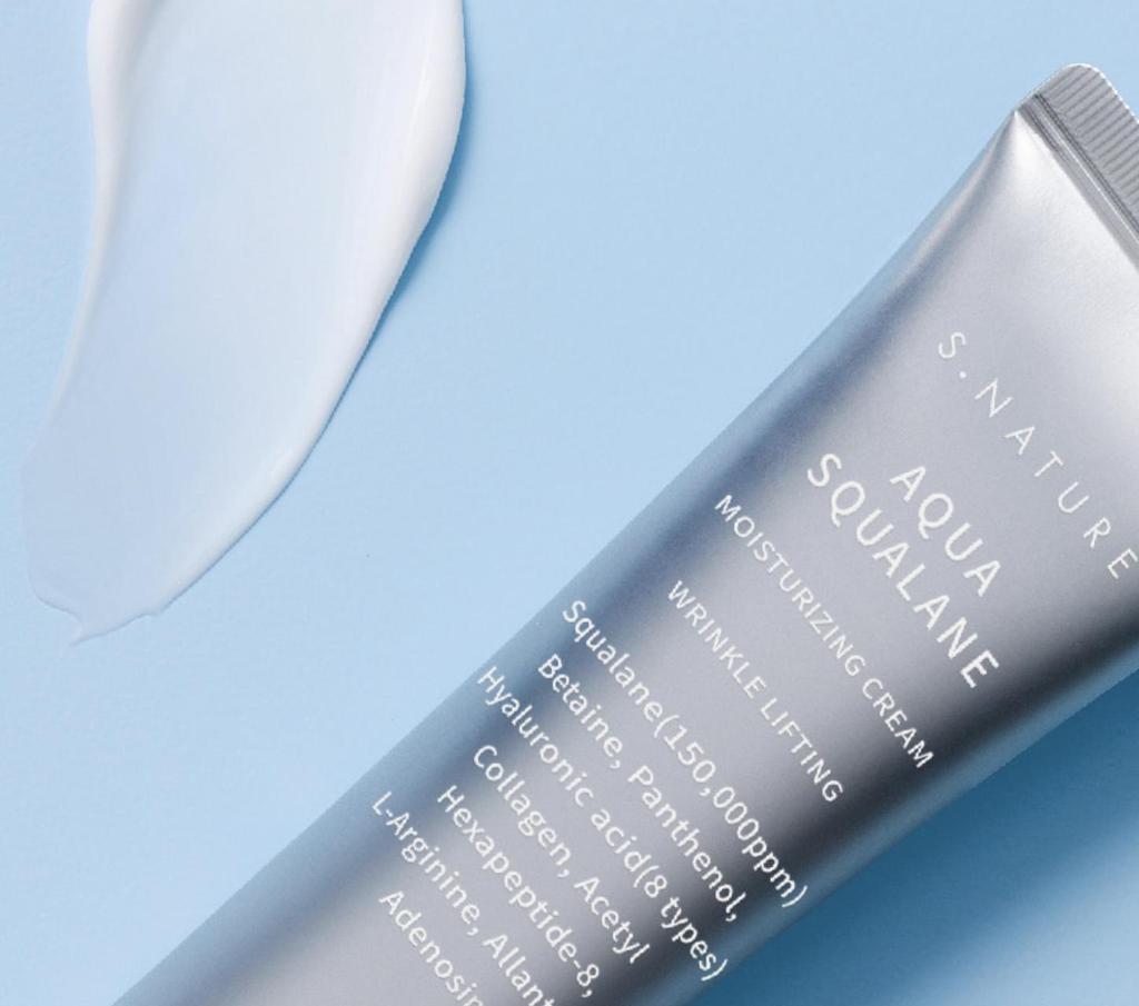 S.NATURE Aqua Squalane Moisture Cream Deep Hydration Nourishing 80ml Korean Skincare Daily Moisturizer