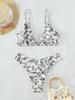 European and American Animal Print Sexy Two-Piece Bikini Set for Women - Trendy Fashion Swimwear