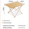 Portable Aluminum Alloy Roll-Up Camping Table