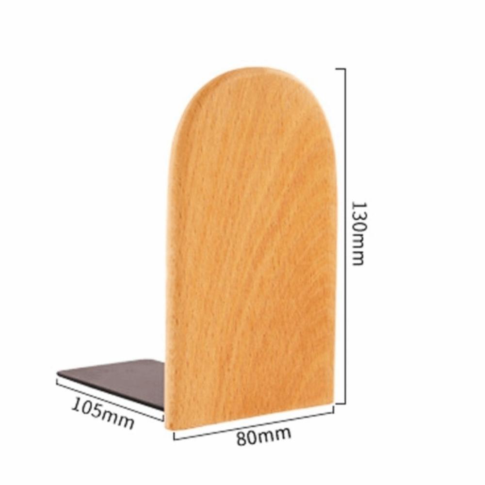 Solid Wood Wooden Bookends Detachable Book Supports Minimalist Book Holders Gift 1