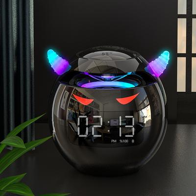 Roztomilý budík Bluetooth reproduktor s LED digitálním TF duálním budíkem reproduktor domácí dekorace dětský pokoj spánek stolní hodiny
