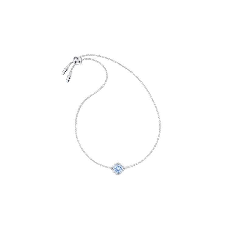Swarovski Angelic Adjustable Rhodium-Plated Alloy Bracelet Women Bracelet Blue 5567933