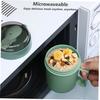 Angoily Microwave Soup Mug with Lid and Scoop, Soup Cup, Food Jar Container, Cereal Cup with Cover, Microwave Safe Mug for Soup, Hot Cereal, and Noodl