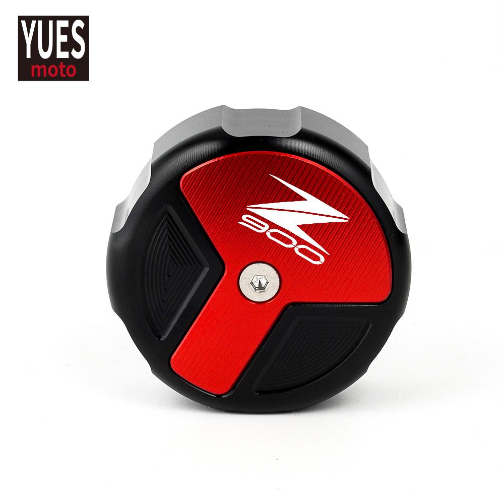 Motorcycle Accessories CNC Rear Brake Fluid Cylinder Master Reservoir Cover Cap For Kawasaki Z900 RS 2018