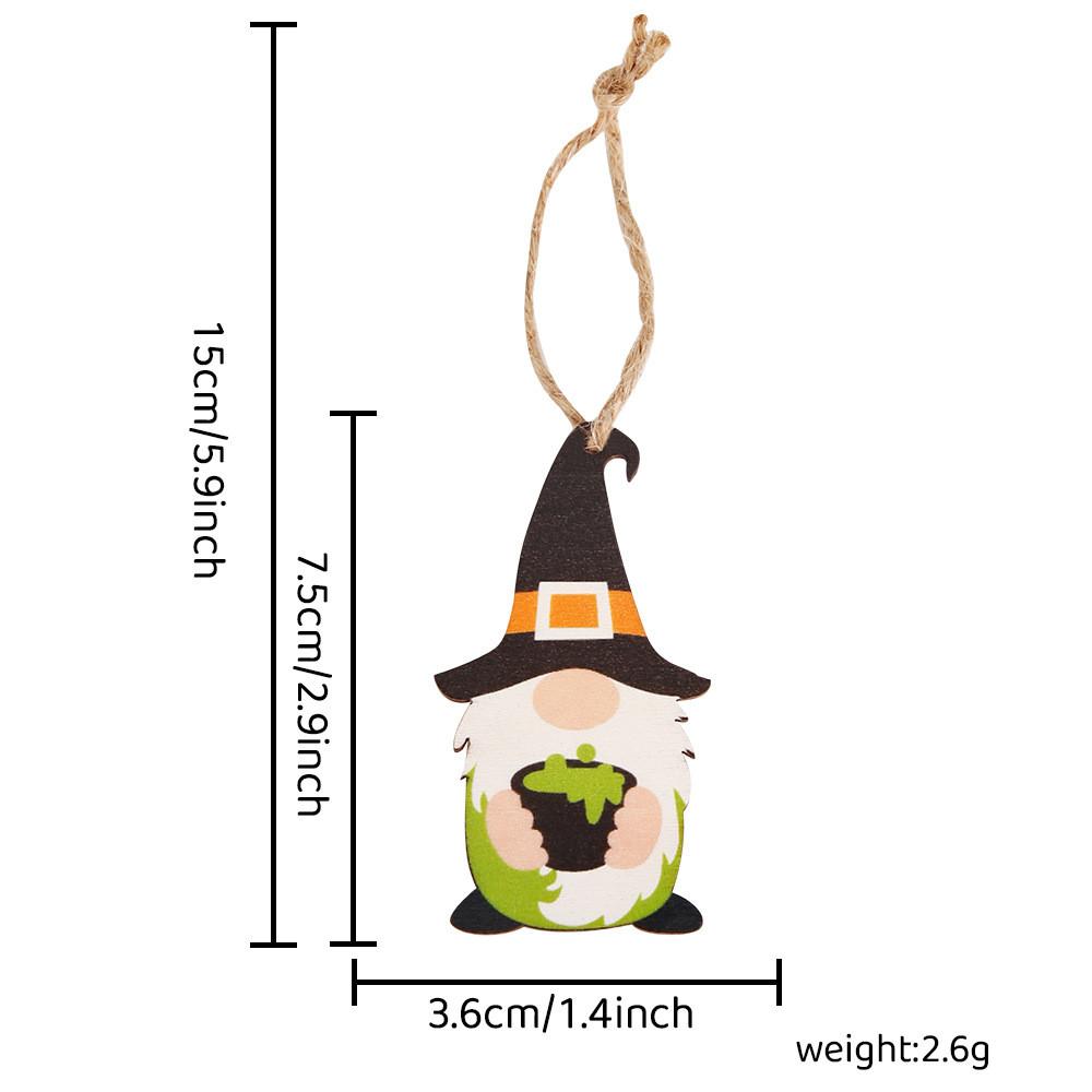 Wooden Halloween Unique Ghost Pumpkin Hanging Ornaments Perfect For Spooky Decor Party