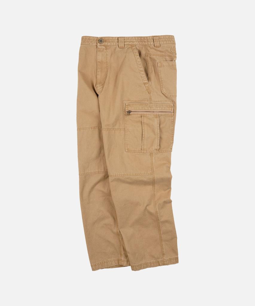 FRIZMWORKS Washed Cotton Zip Cargo Pants _ Beige