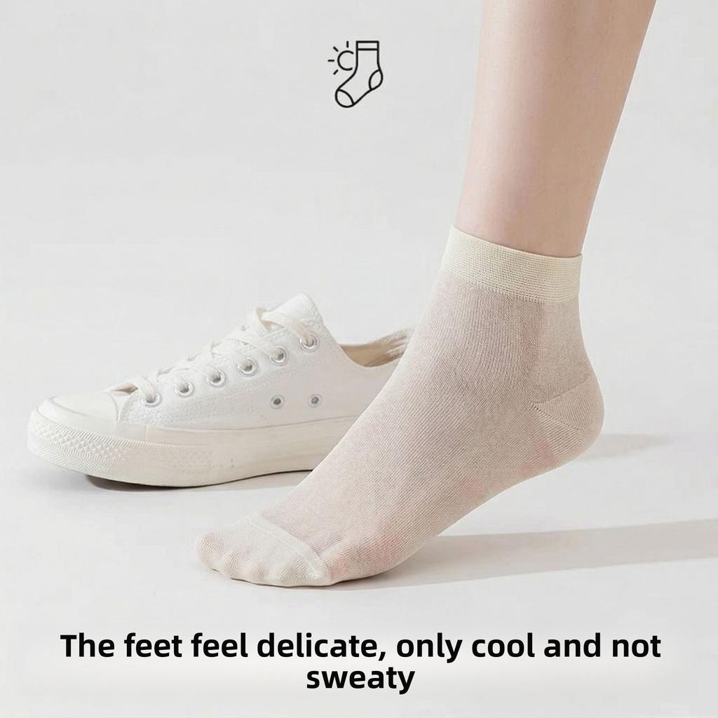 Spring and Summer Solid Color Ultra-Thin Breathable Silk Sweater Leggings Nude Feeling Casual Stockings Pile Leggings Women