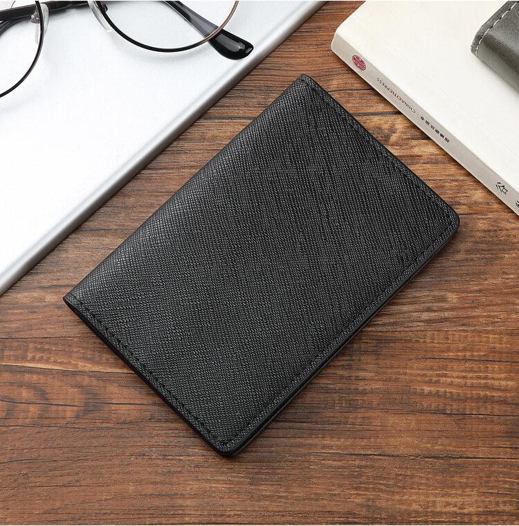 

Durable Business Multi Functional Bus Card Credit Card Holder Slim Real Leather Protection Cover Thin Wallet
