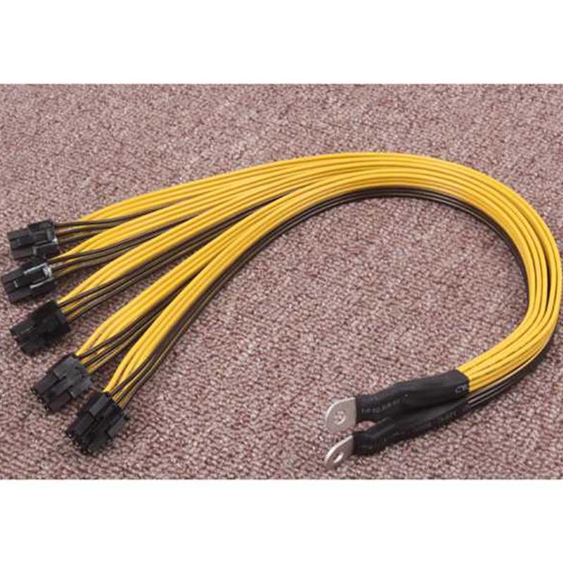 S7 S9 To 5X PCI-E Pcie 6Pin GPU Graphics Card Splitter Power Cable BTC Miner Bitcoin S11 T9+X10 L3+A3 A841 M3 P3 2/4/8pcs
