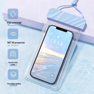 Stylish Wave TPU Waterproof Phone Pouch