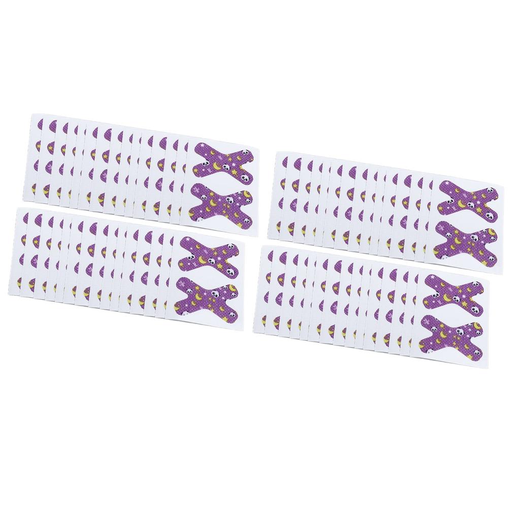 120 szt. Taśma przeciw chrapaniu w kształcie X Kreskówkowa przeciw oddychaniu przez otwarte usta Fizyczne zamknięcie ust Plaster na usta przeciw chrapaniu na podróże służbowe