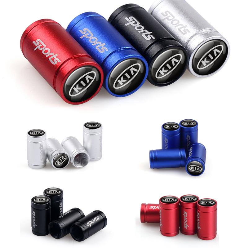 Set of 4 Car Wheels Tire Valve Cap Protective Covers Car Accessories for Kia Sportage Ceed Picanto Rio ProCeed Niro 5 3 4 K7 K5 WS5