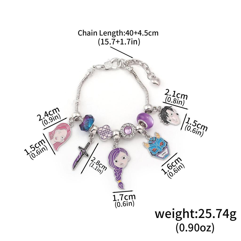 Anime K-POP Dämonenjägerin Anhänger Perlen DIY Armband