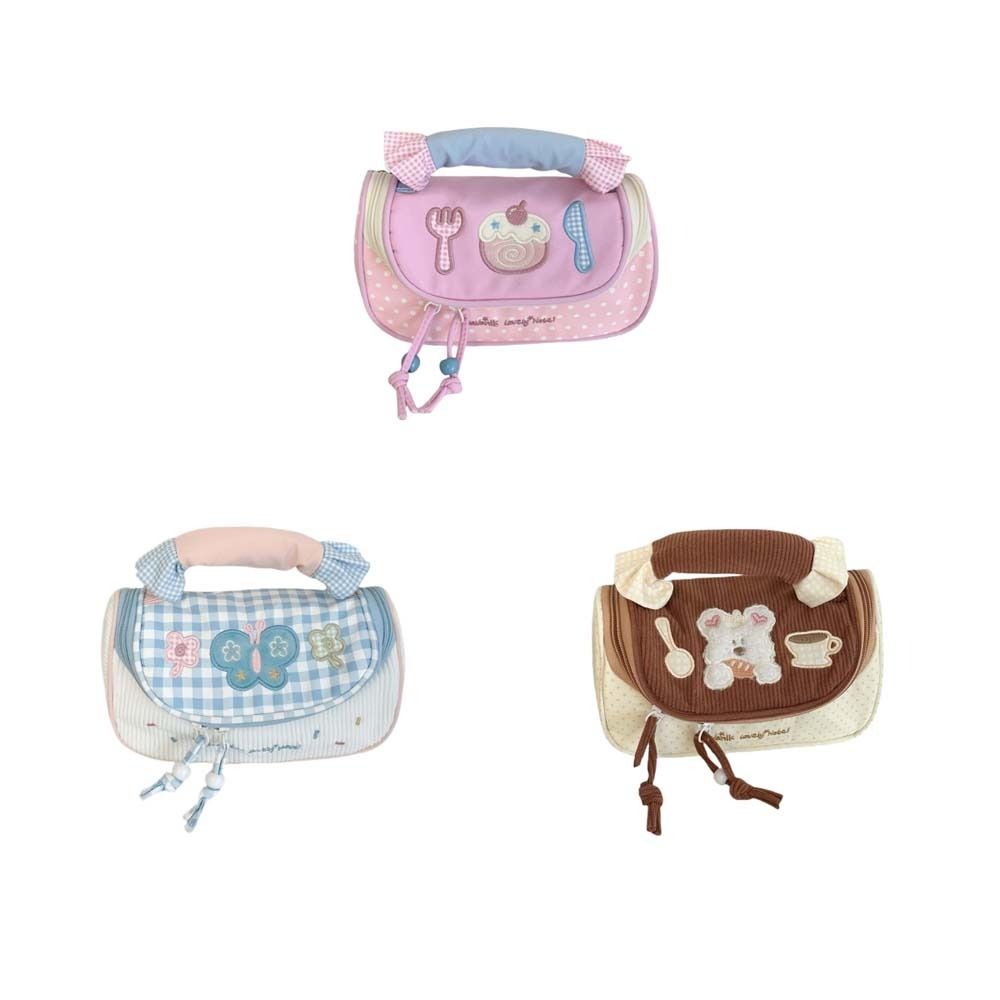 Cake Butterfly Korean Style Pencil Case Desktop Storage Handheld Pencil Pouch  Stationery Holder