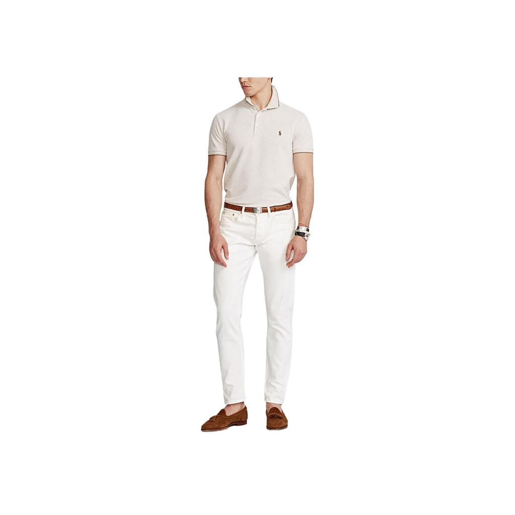 Polo Ralph Lauren Color-Blocked Short Sleeve Polo Shirt With Embroidered Pony Logo Men tops 710869200-006