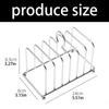 Square Bread Rack, Metal Toast Holder Stand with Divider Frame and Handle for Breakfast Tables, Meal Table Use, and Family Bread Serving