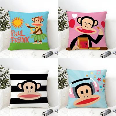 Funny PPaul FFrank Cushion Cover Eco Linen Pillow Case DoubleSided Print Breathable Durable Zipper Home Decor Gift
