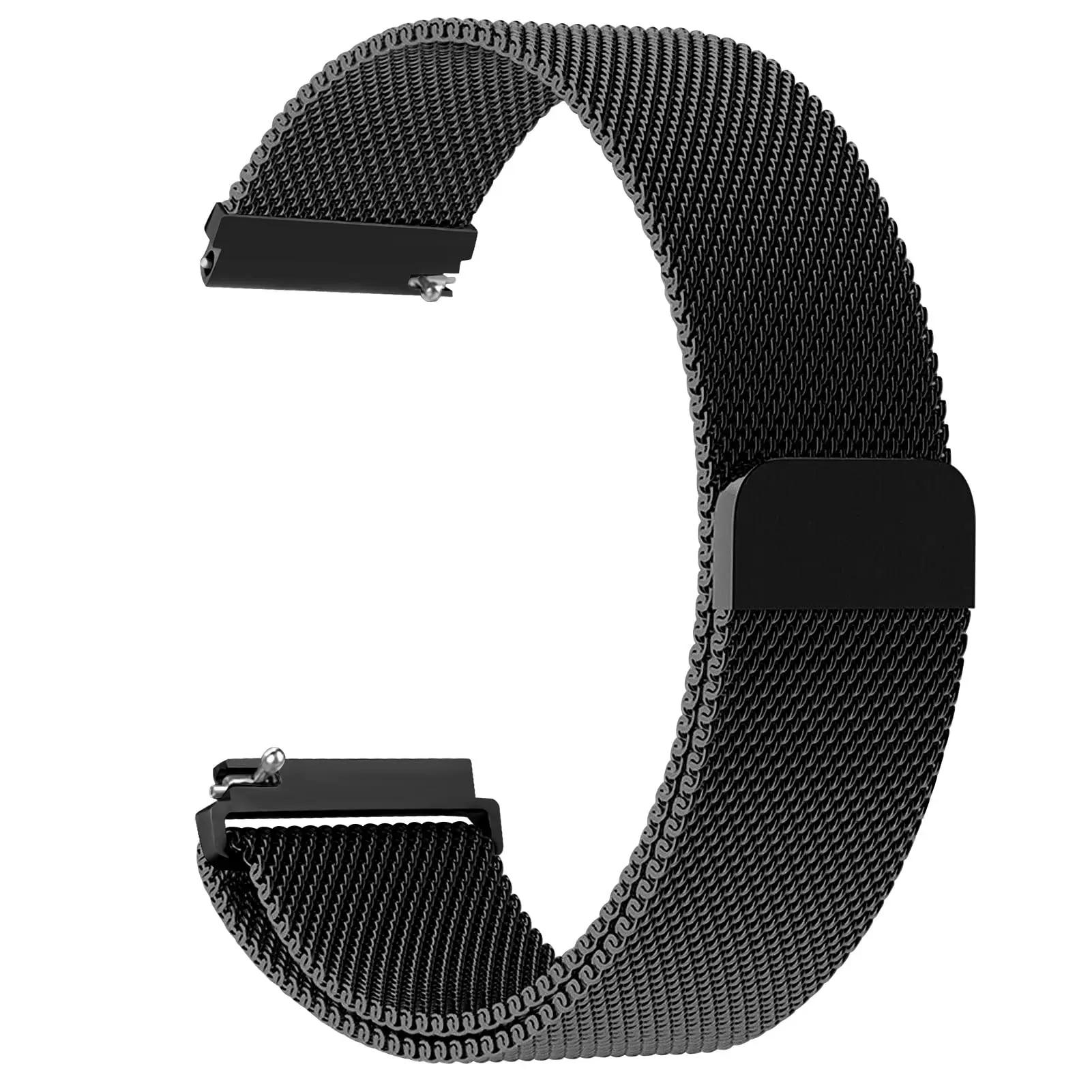 

20мм 22мм Міланський ремінець для Xiaomi Redmi Watch 5 3 Lite/Active Металевий Solo Loop з нержавіючої сталі для Xiaomi Watch S4 Ремінець Redmi Watch 5 Active чорний