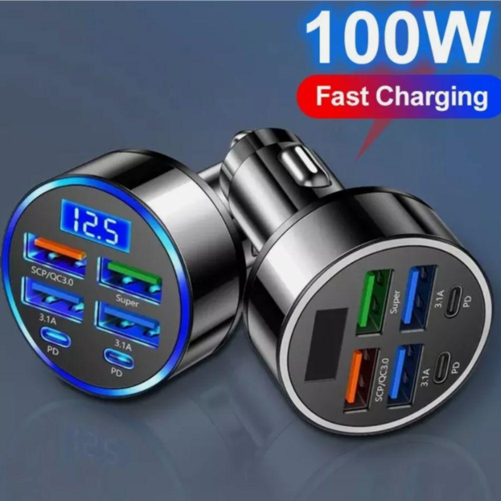 

Type C Port Car Charger 100W Car Adapter Universal Mobile Car Phone Charger