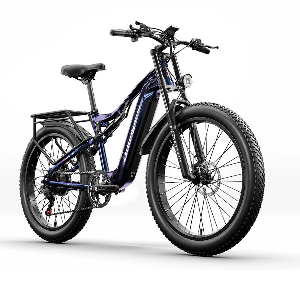 Shengmilo MX03 Electric Bike 26 Inch E-Mountain Bike E-Bike 840WH SAMSUNG Battery Electric Cycling with Fat Tire,BAFANG Motor 500W