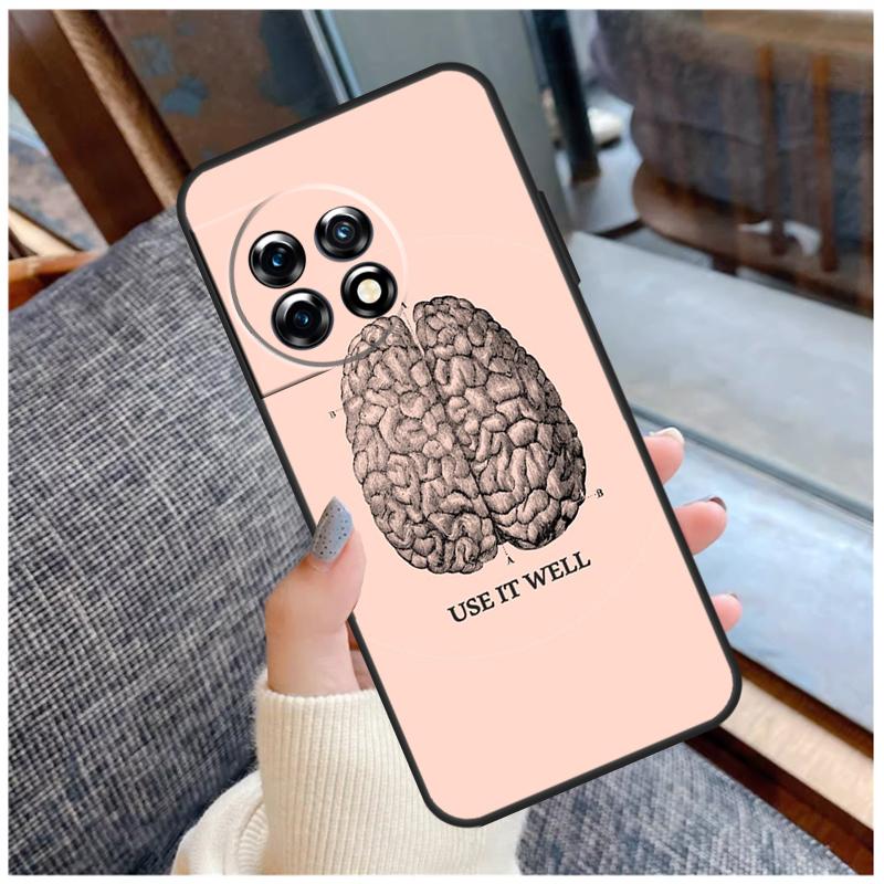 Medical Human Organs Brain Case For OnePlus 15 12R 13R 13T 10T 8T 13 12 11 10 Pro Nord 5 CE 2 3 4 Lite N20 N30 Coque
