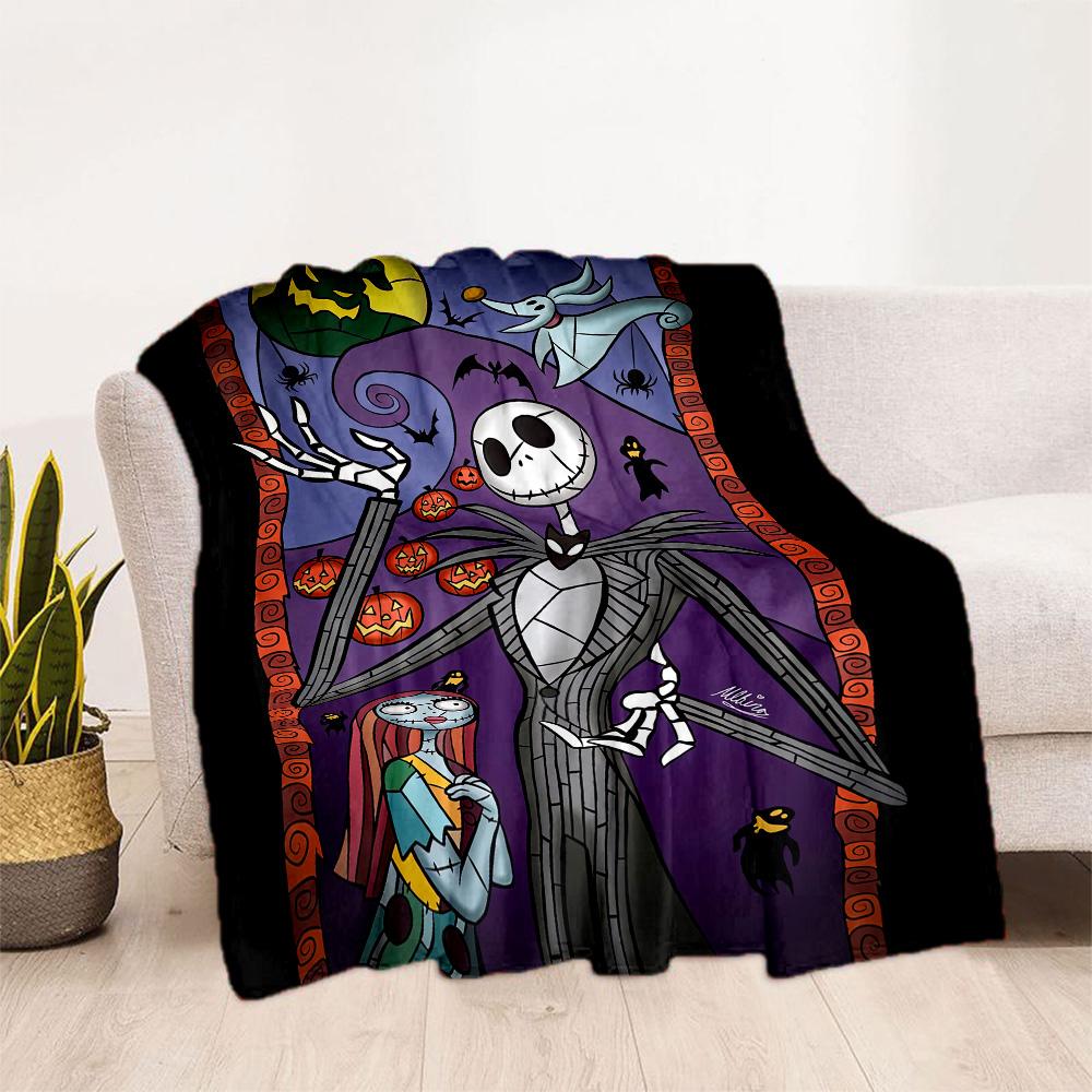 Christmas Nightmare Blanket Comfortable Great for Bedding Office Chair Sofa for All Occasions Playful Design Birthday Christmas Gift Blanket