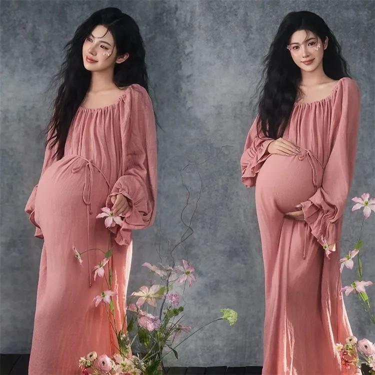 

European & American Gauze Maternity Photography Skirt for Studio Shoots One Size