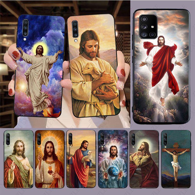 

Ісус Христос, Бог благословить вас, чохол для телефону Samsung Galaxy A12 A13 A32 A52S A21S A42 A01 A50 A51 A20E A11 A30s A71 A20S A70 чохли Galaxy A72