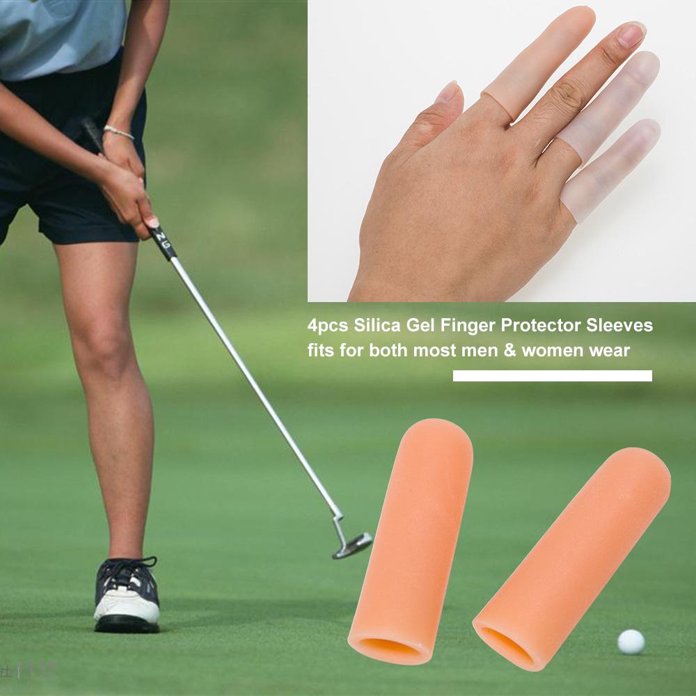 4pcs Silicone Thumb Sleeves Silica Gel Finger Protector