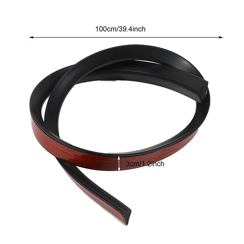 1pcs 1M Bathroom Shower Water Stopper Dam Barrier Seal Strip PVC Self-adhesive Practical Accessories
