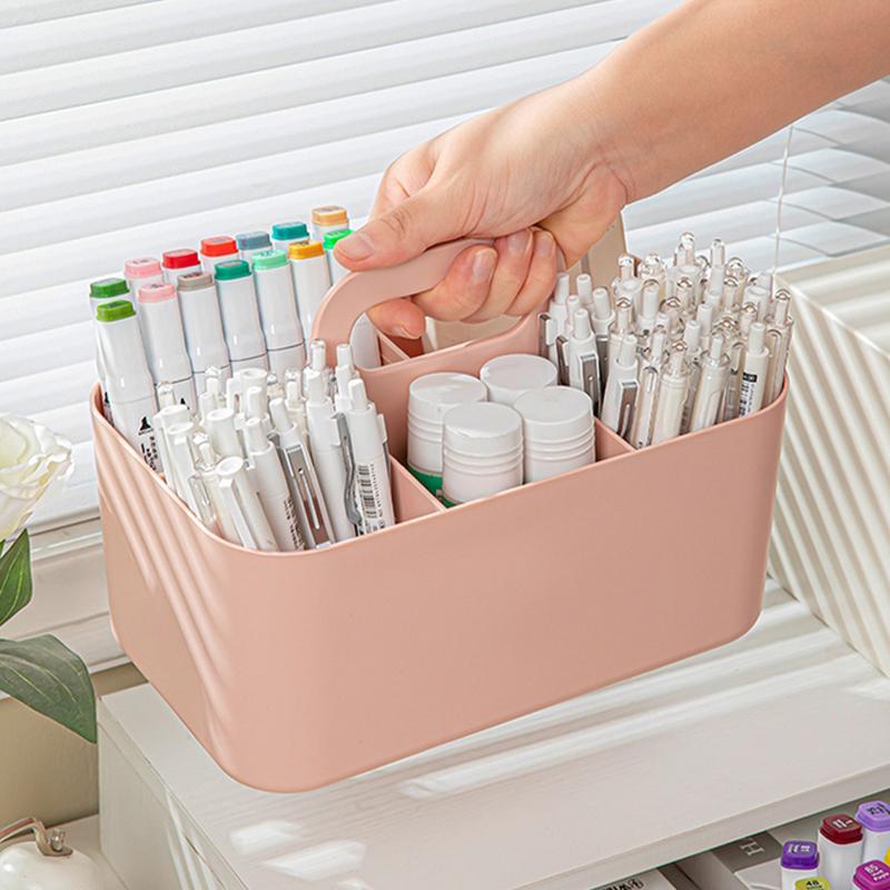 Multipurpose Organizer Stackable Plastic Caddy With Handle, Desk, Makeup, Dorm Caddy, Classroom Art Organizers And Storage Tote