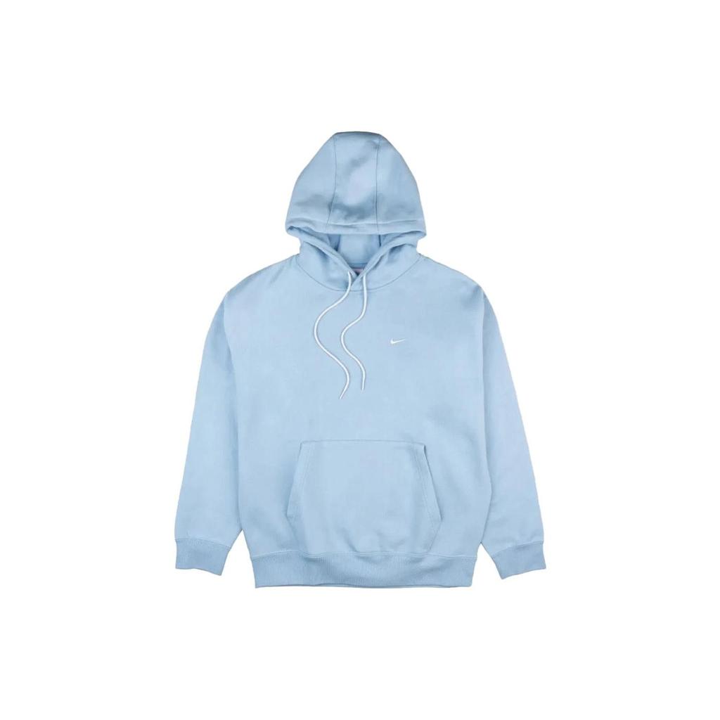 Nike Solid Color Hooded Pullover Loose Long Sleeve Sweatshirt Men Tops Blue CV0552-436