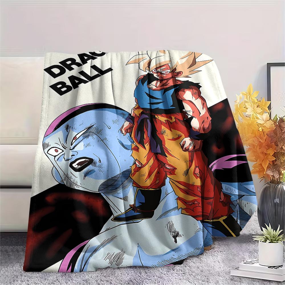 Dragon Ball Characters Print Flannel Blanket,High Quality Comfortable for All Seasons,Home Decor,Warmth and Comfort,Perfect for Christmas Gifts