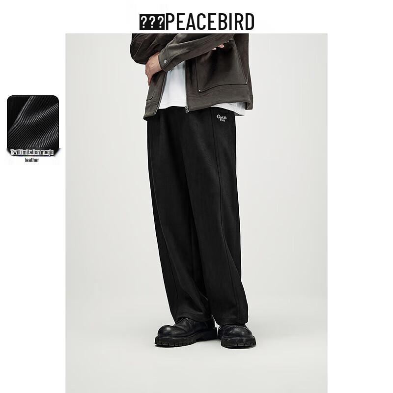 

PEACEBIRD MEN Suede Sport Straight-Leg Casual Pants 34