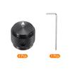 Uxcell Aluminum Potentiometer ID X OD X Universal Volume and Tone Control Knob for Guitar and Bass with Arrow Black 4-Piece Knob, 1/4" (6mm) 5/8"