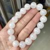 6/8/10/12mm Natural White Jade Jasper Elastic Bracelet Charms Luxury Fine Jewelry Couple Personalized Beaded Bangle Men Women