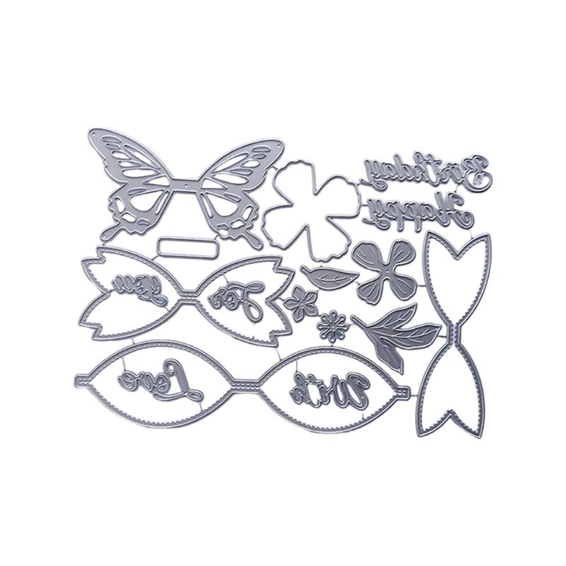 

Butterfly Box Embossing Cutting Dies for Card Making Scrapbooking Paper Craft Packaging Carbon Steel Die Cut Templates 1